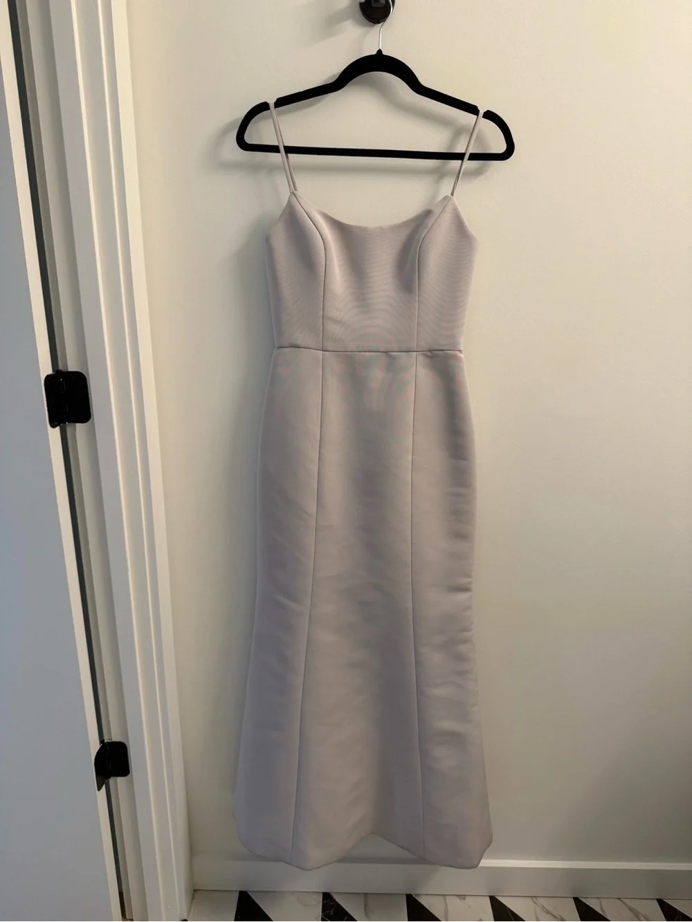 Amsale Moe Bridesmaid Dress in Platinum (size 2)